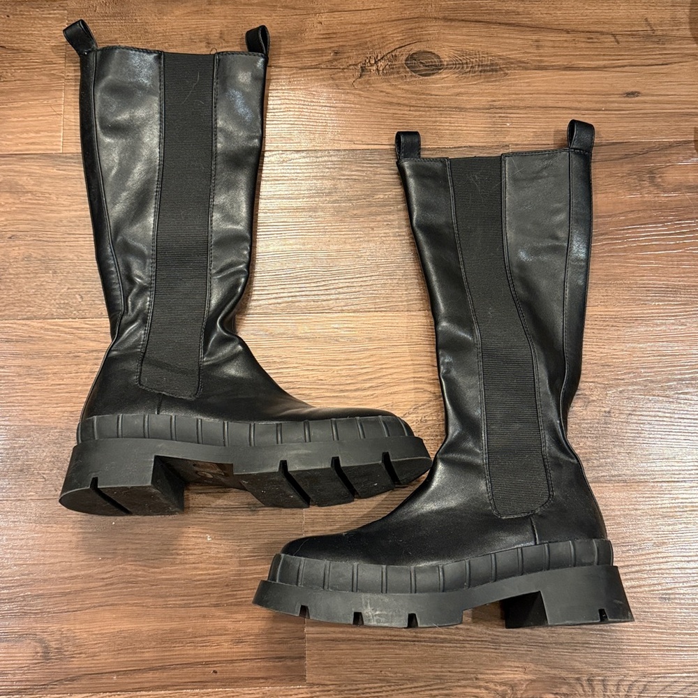 Princess Polly Black Heeled Boots